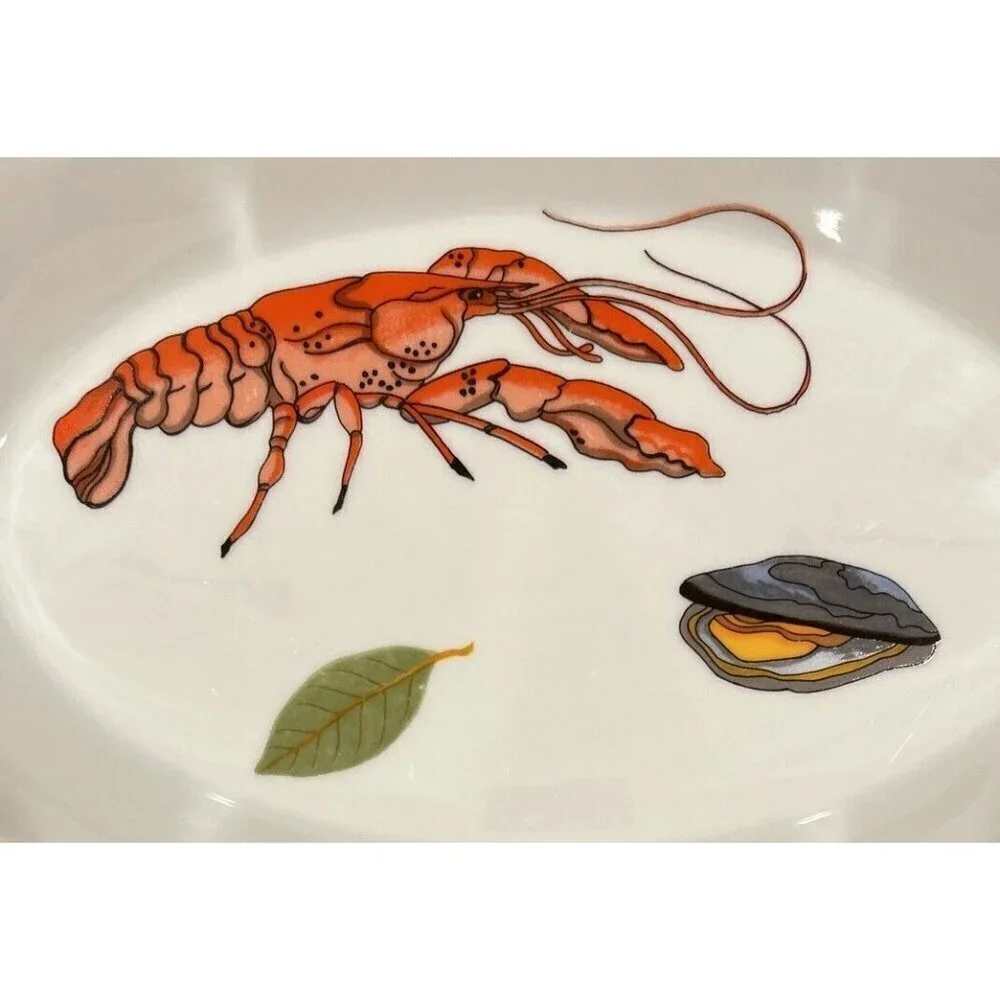 MA Jilly BIA Cordon Bleu Seafood Oval Baking Serving Dish with Handles